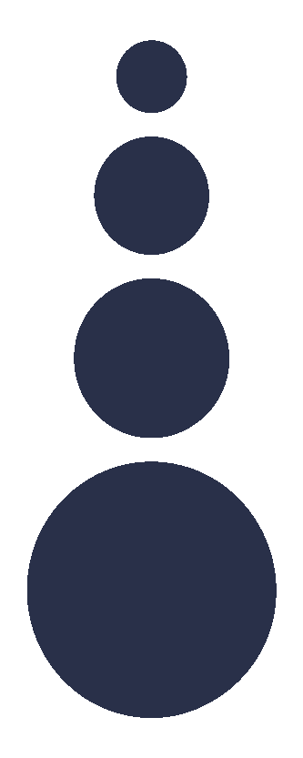 Navy Discover Partners icon with four circles decreasing in size to convey removal of blockages