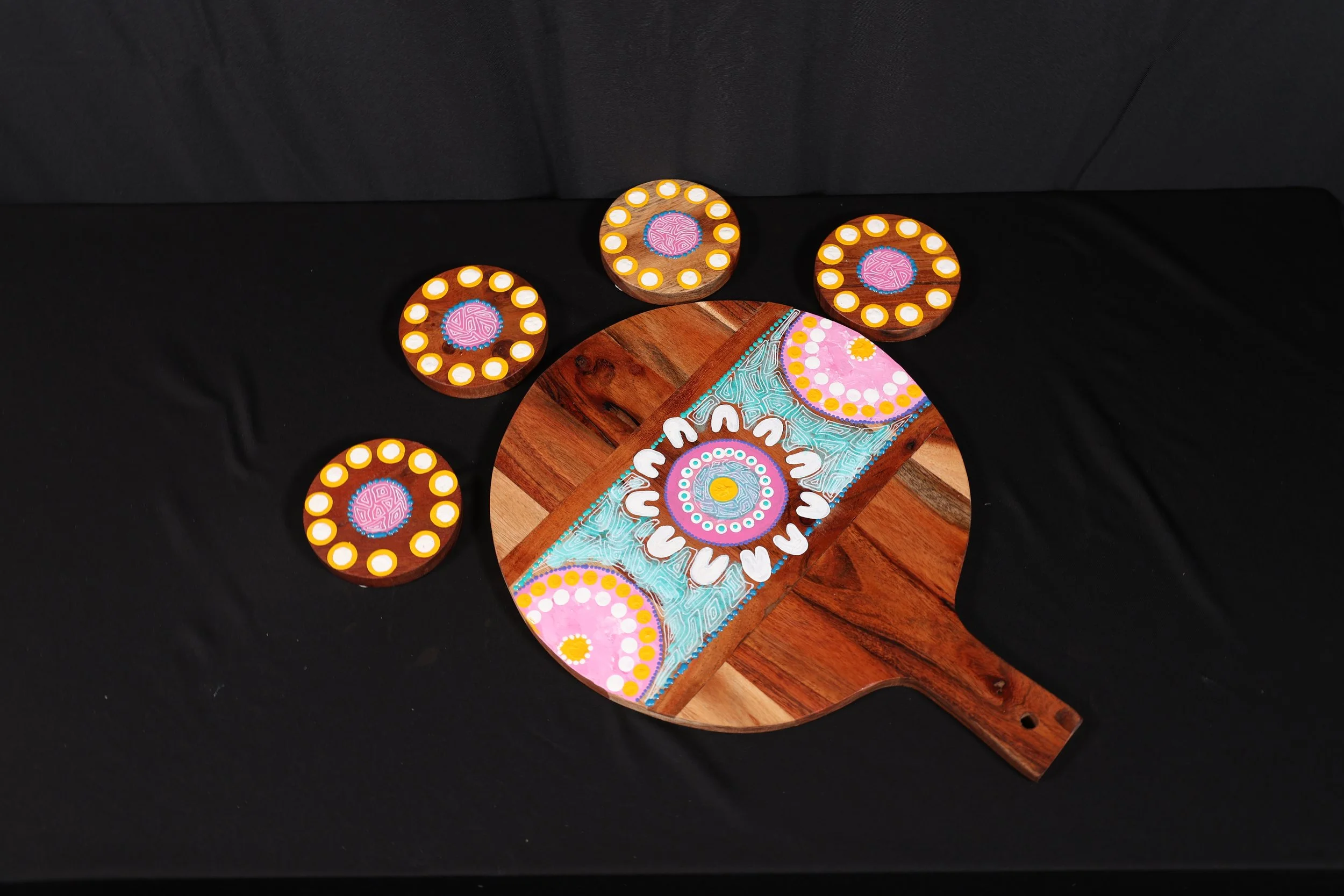 KW013 Board & Coaster set