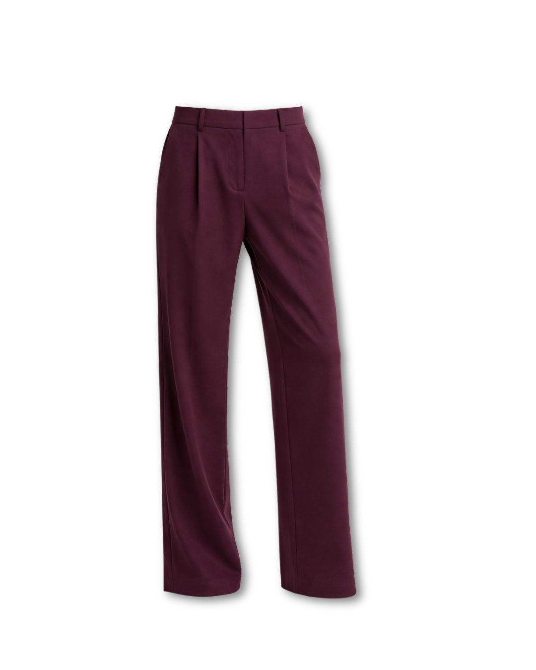 how to wear loafers with burgundy Tailored Trousers for women.png