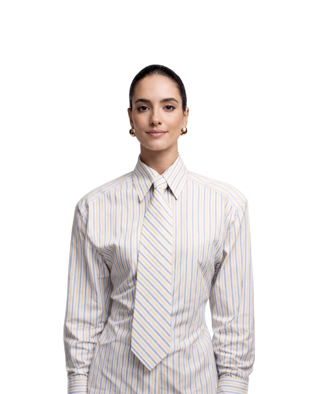 How to wear womens stripped Tie with an outfit.png