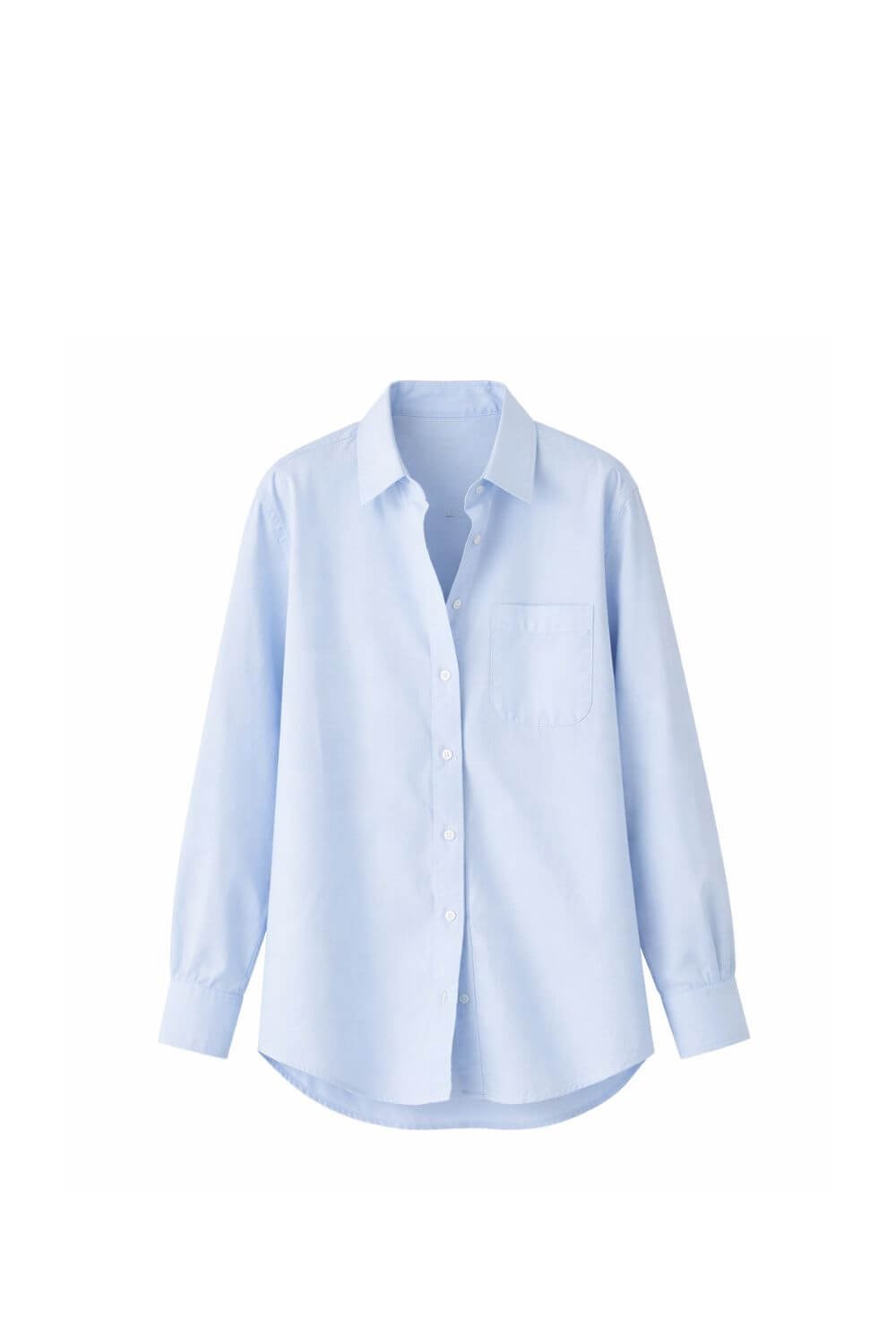 spring outfit ideas cloud blue button down top womens.jpg
