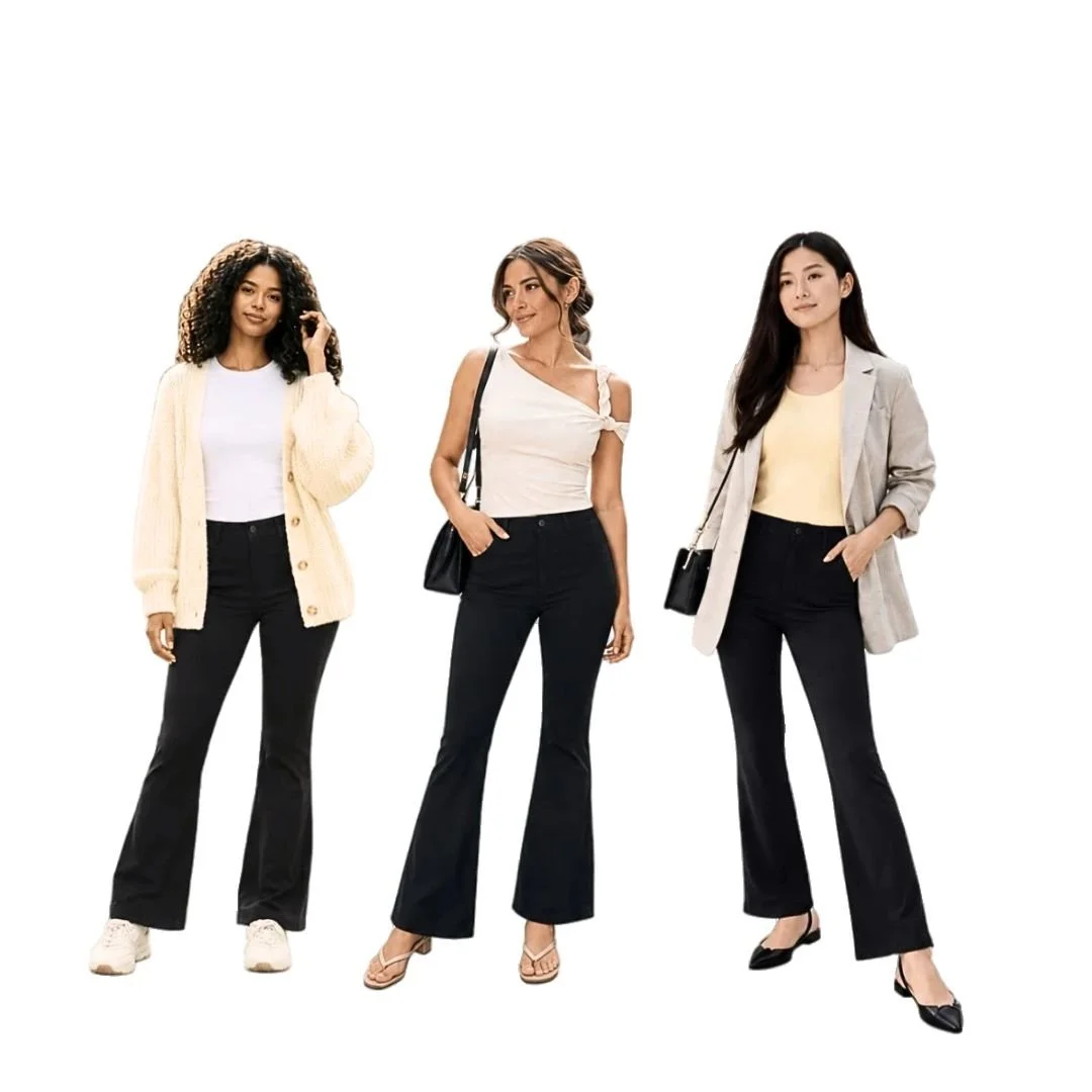 13 Black Flare Leggings Outfits That Always Look Put Together
