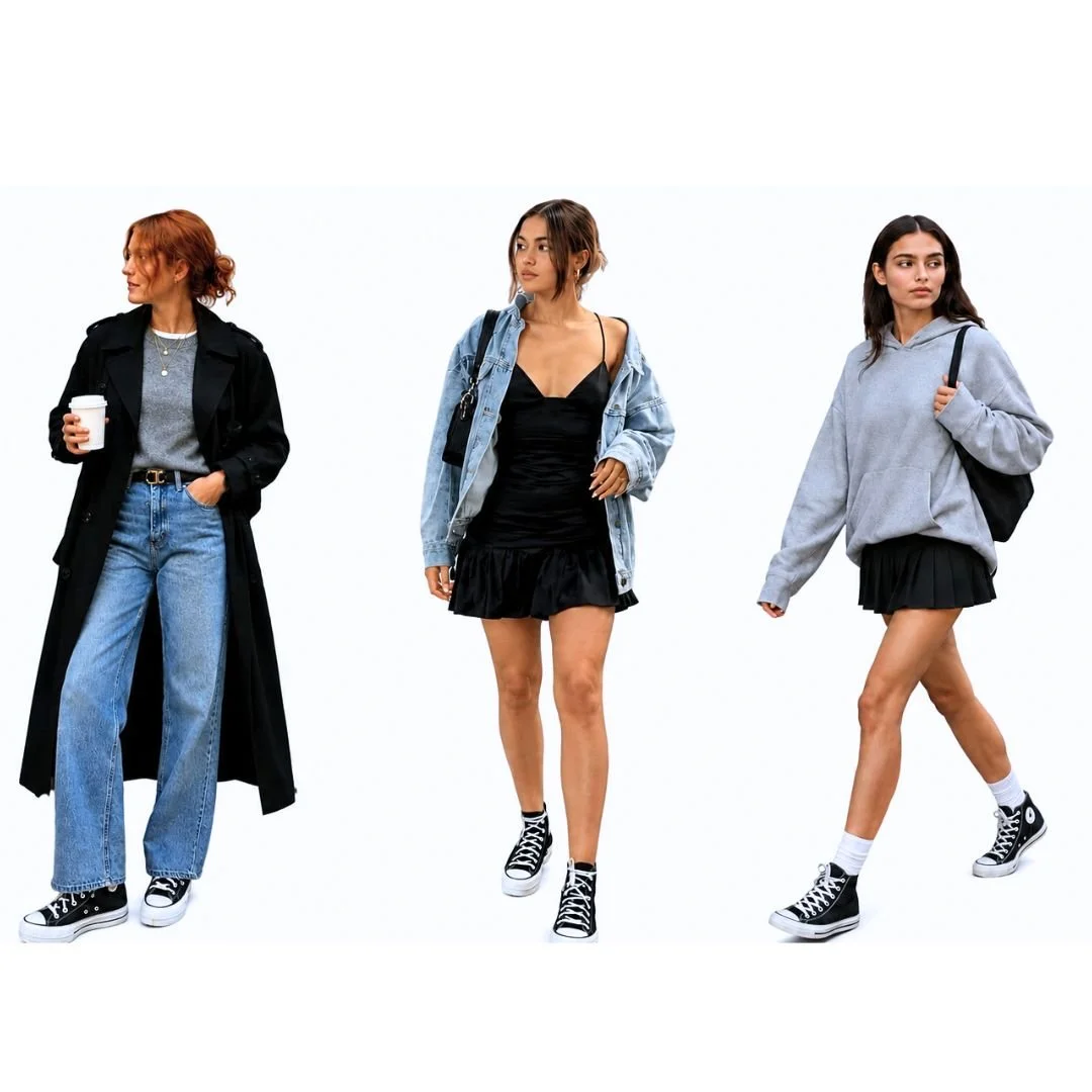 15 Converse Outfit Ideas That Match Completely Different Vibes