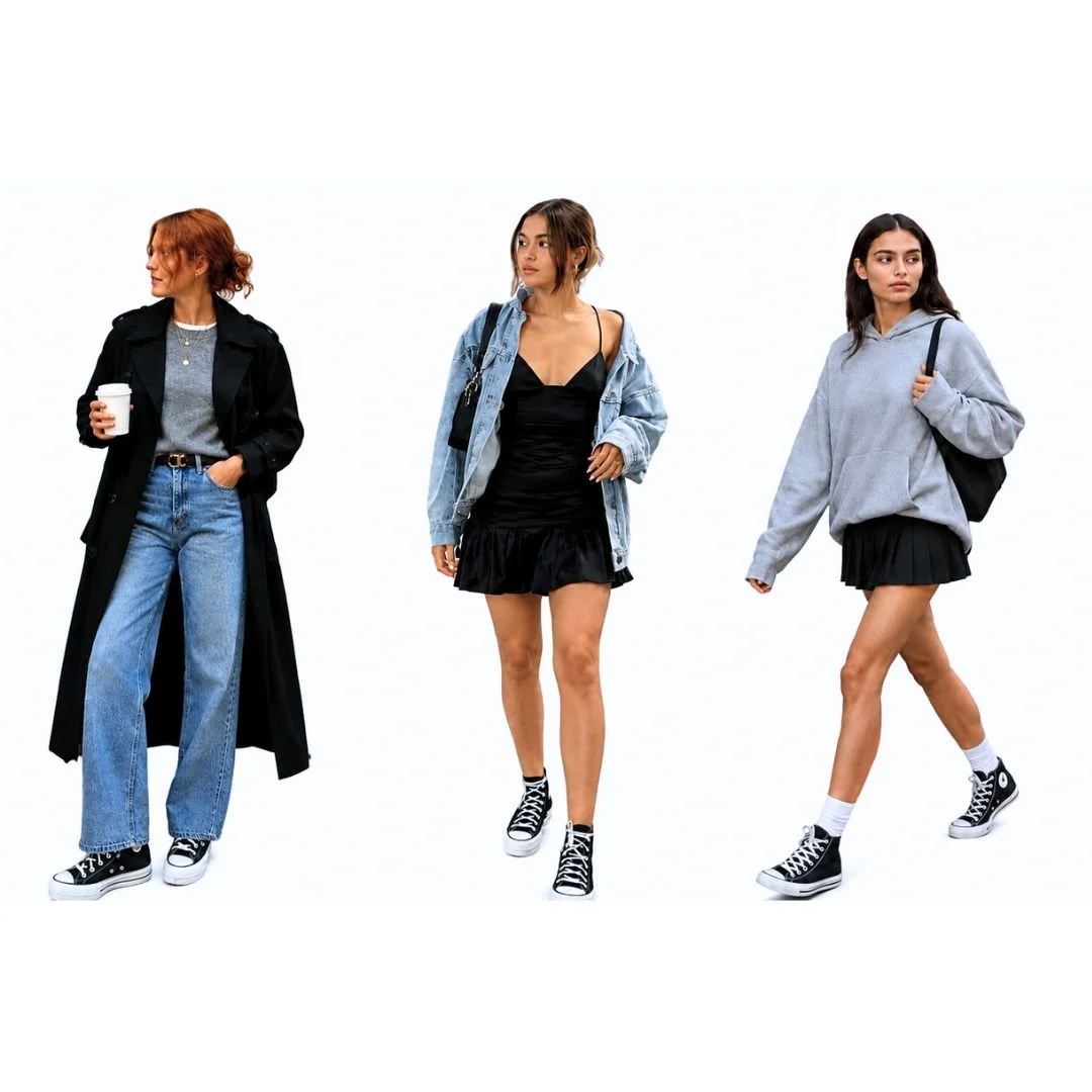15 Converse Outfit Ideas That Match Completely Different Vibes