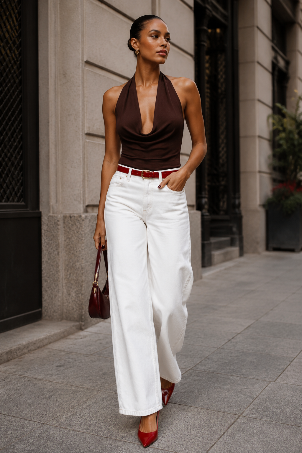 red-belt-white-wide-leg-jeans-brown-halter-outfit.png