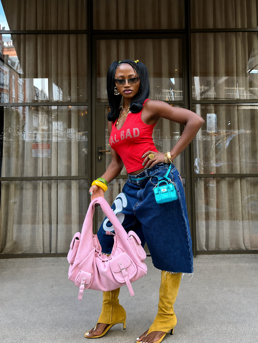 Claire Wore the Outfit Most People Would Edit Down—Then Added Another Bag