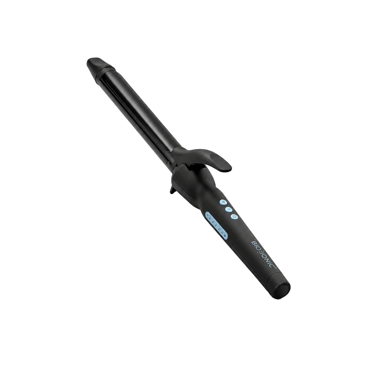 Bio Ionic Long Barrel Curling Iron for smooth bends, loose curls, bounce, and shine.