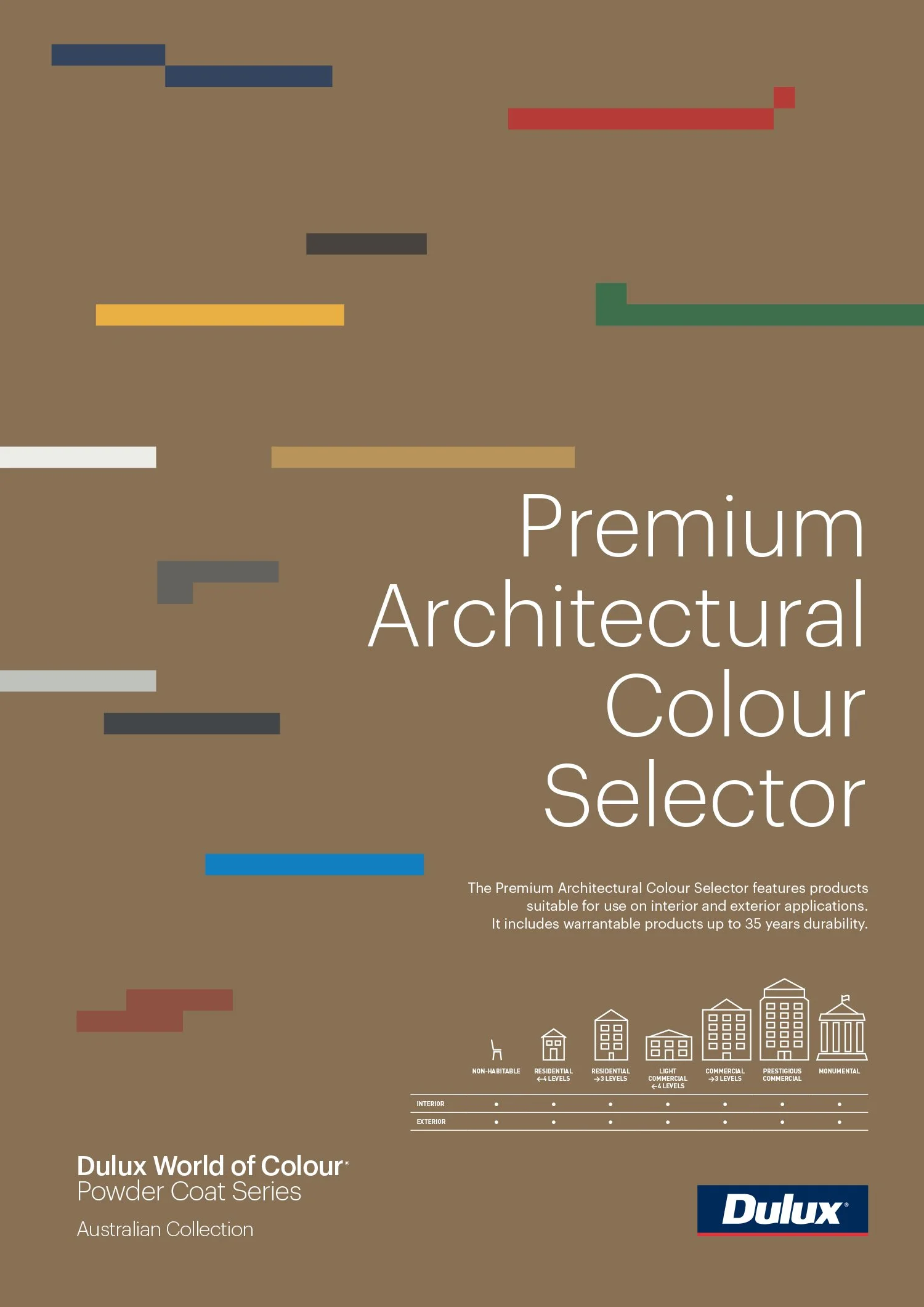 Dulux Brochure PremiumArchitectural, Omega Prestige Coaters