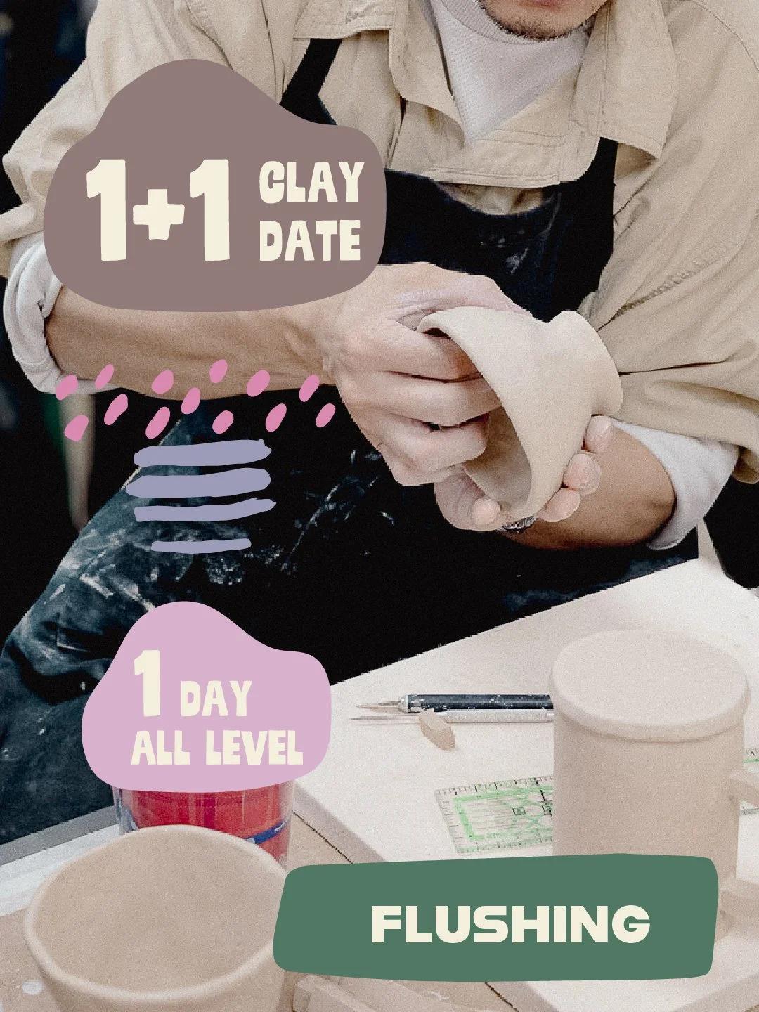 Clay Date: One-Day Pottery Workshop · Hand-Building