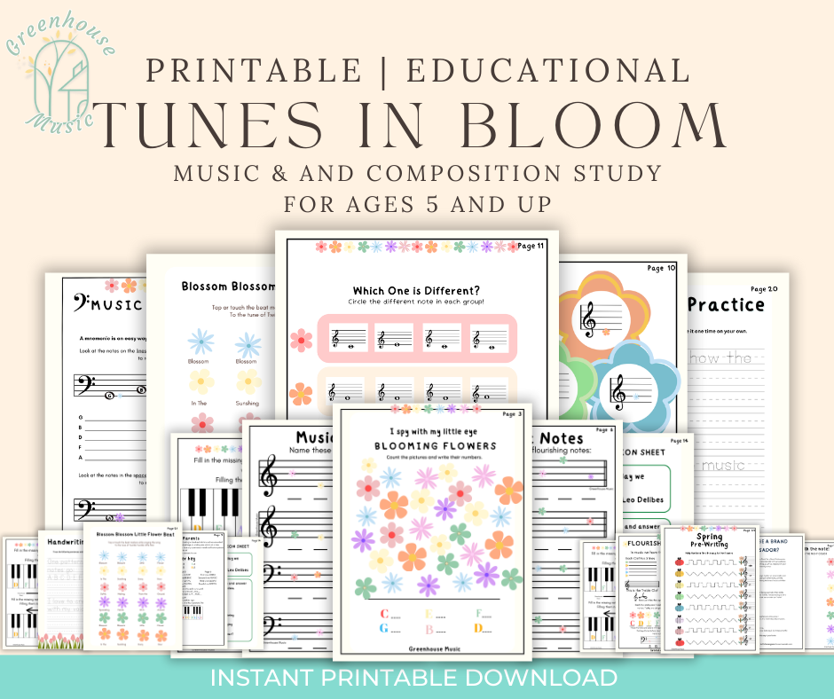 Tunes In Bloom Musical Workbook