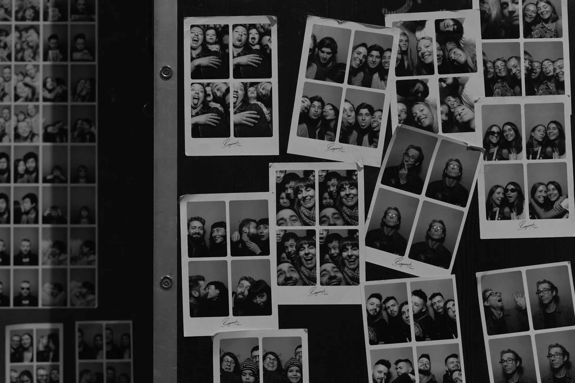 Photos from a photobooth in the Northern Beaches