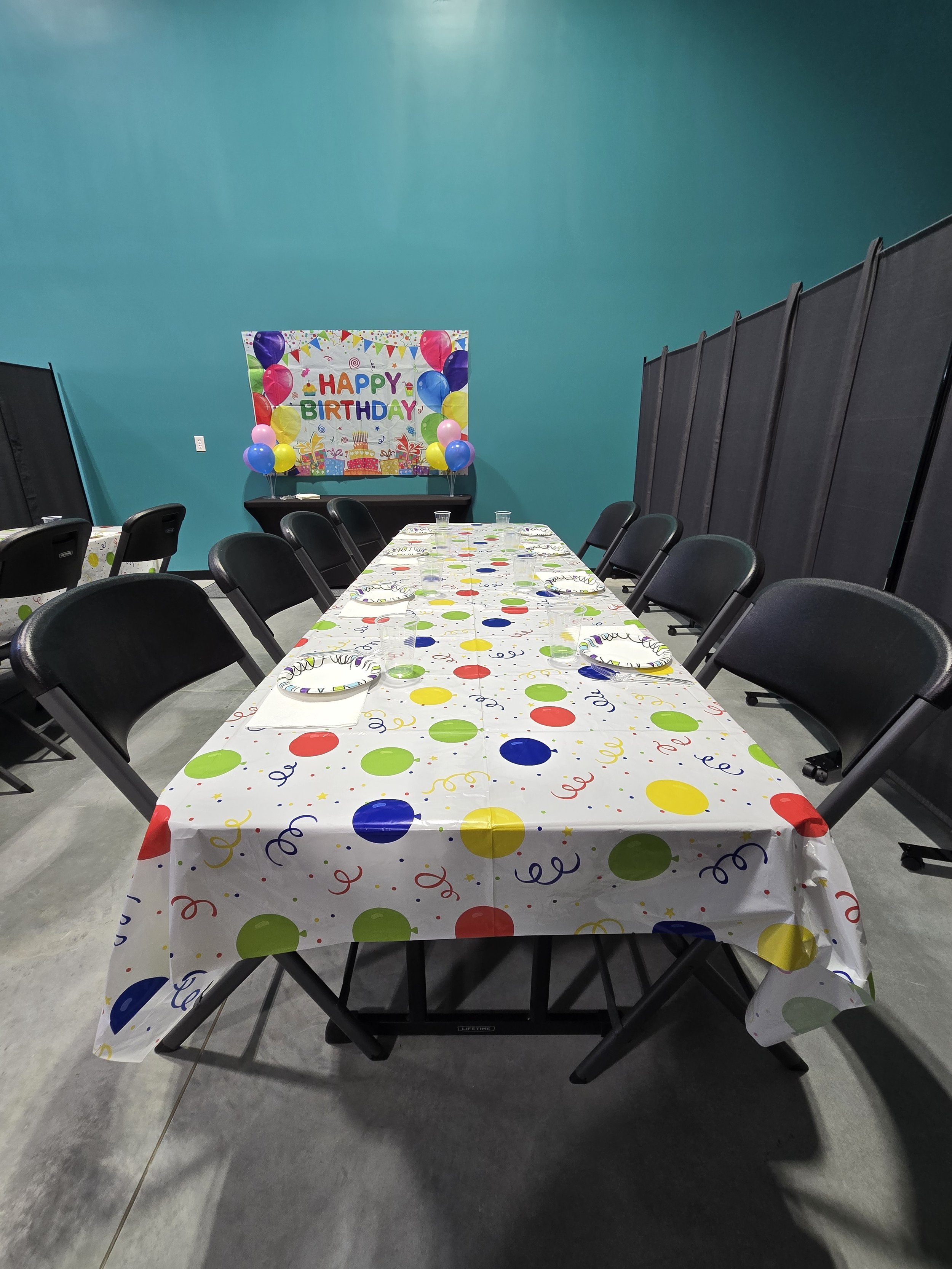Space large enough for all the kids that want to celebrate.