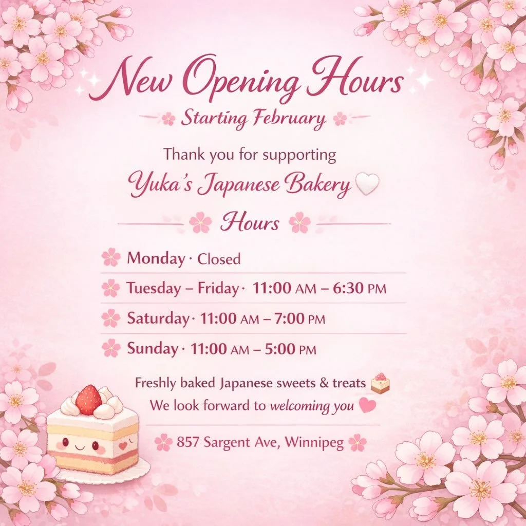 ✨New Opening Hours from February ✨

Thank you so much for your continued support 💕
Please note our updated store hours starting February:

🗓 Opening Hours
❌ Monday: Closed
🕚 Tuesday &ndash; Friday: 11:00 AM &ndash; 6:30 PM
🕚 Saturday: 11:00 AM &n