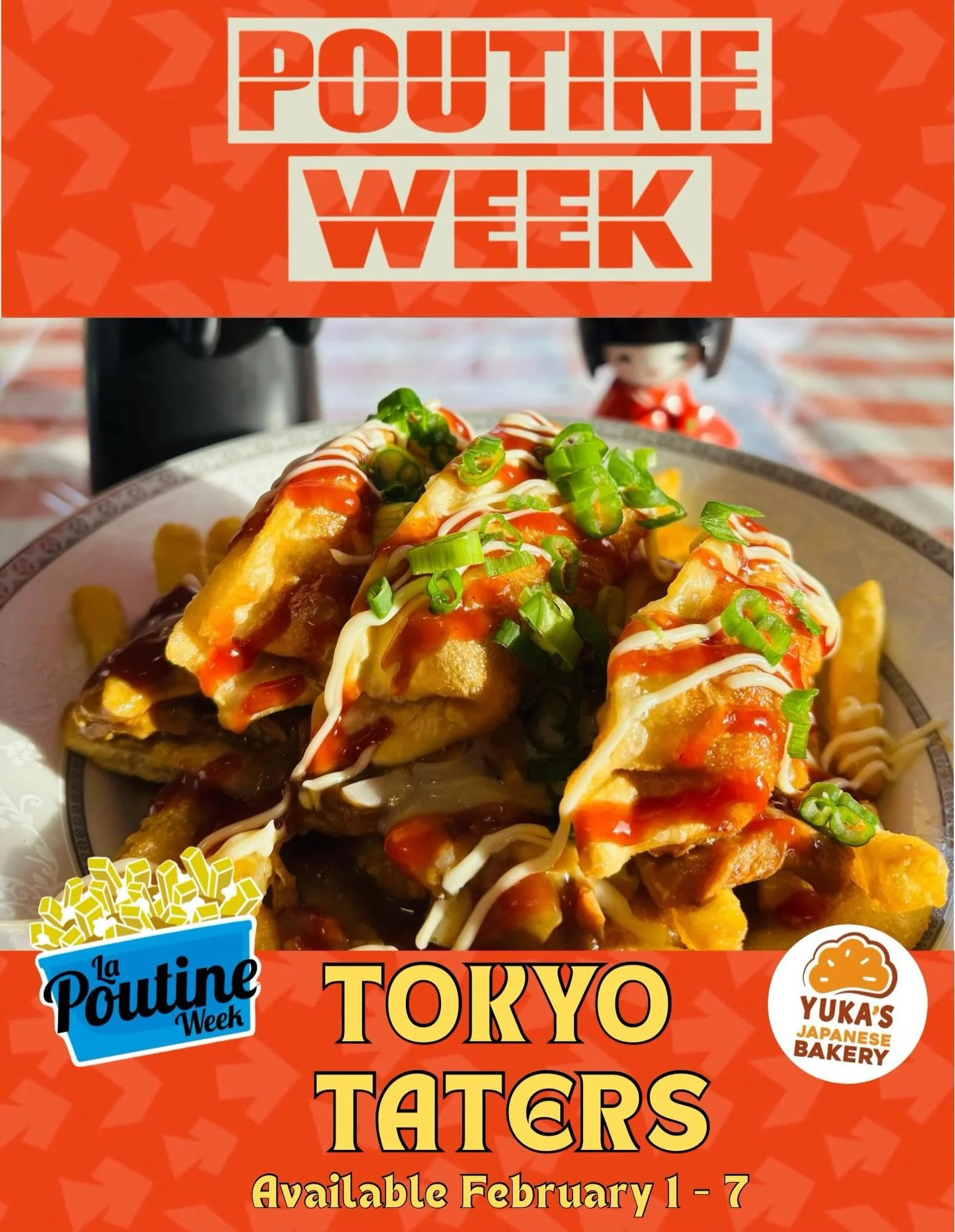 East meets Eh!

Dangerous in the most delicious way, this poutine fuses crispy fries and cheese with savory Japanese curry gravy. Topped with three chicken gyoza, mayo, tonkatsu sauce, sesame seeds, and green onions&mdash;this is one tasty mashup tha