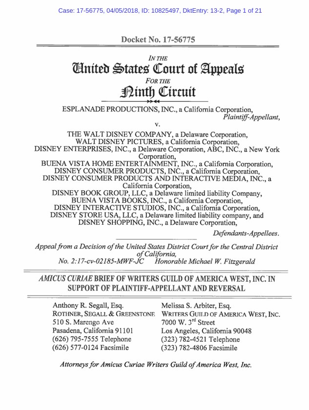 Zootopia Federal Appeal