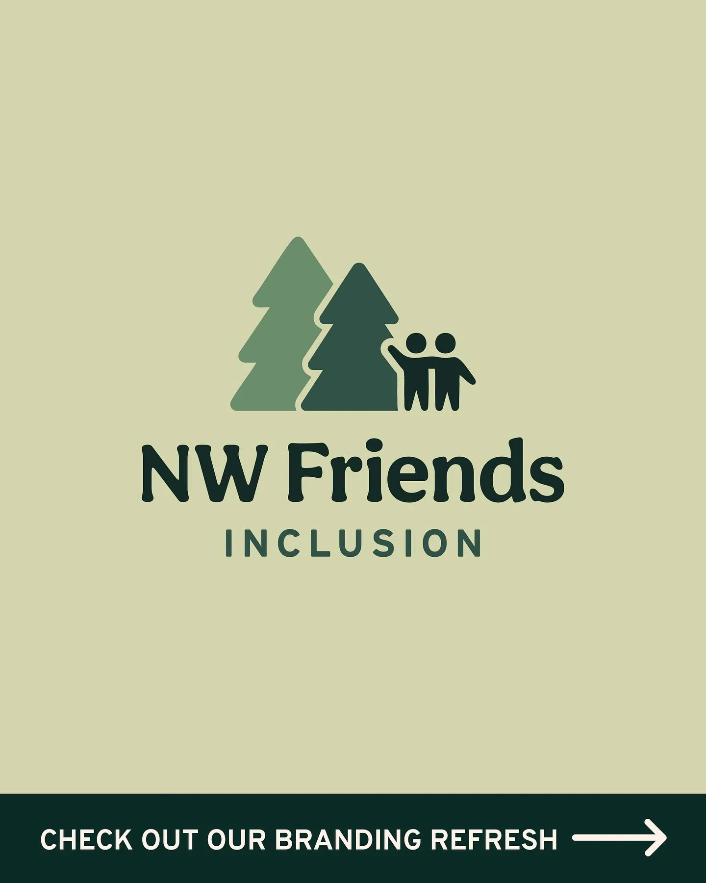 Introducing a branding refresh for NW Friends Inclusion! 🌲🫶

We are so excited about our new look for NW Friends Inclusion and hope you are too! AND stay tuned for a new website coming soon!! 👀

#webelieveinequality #disabilityawareness #disablity