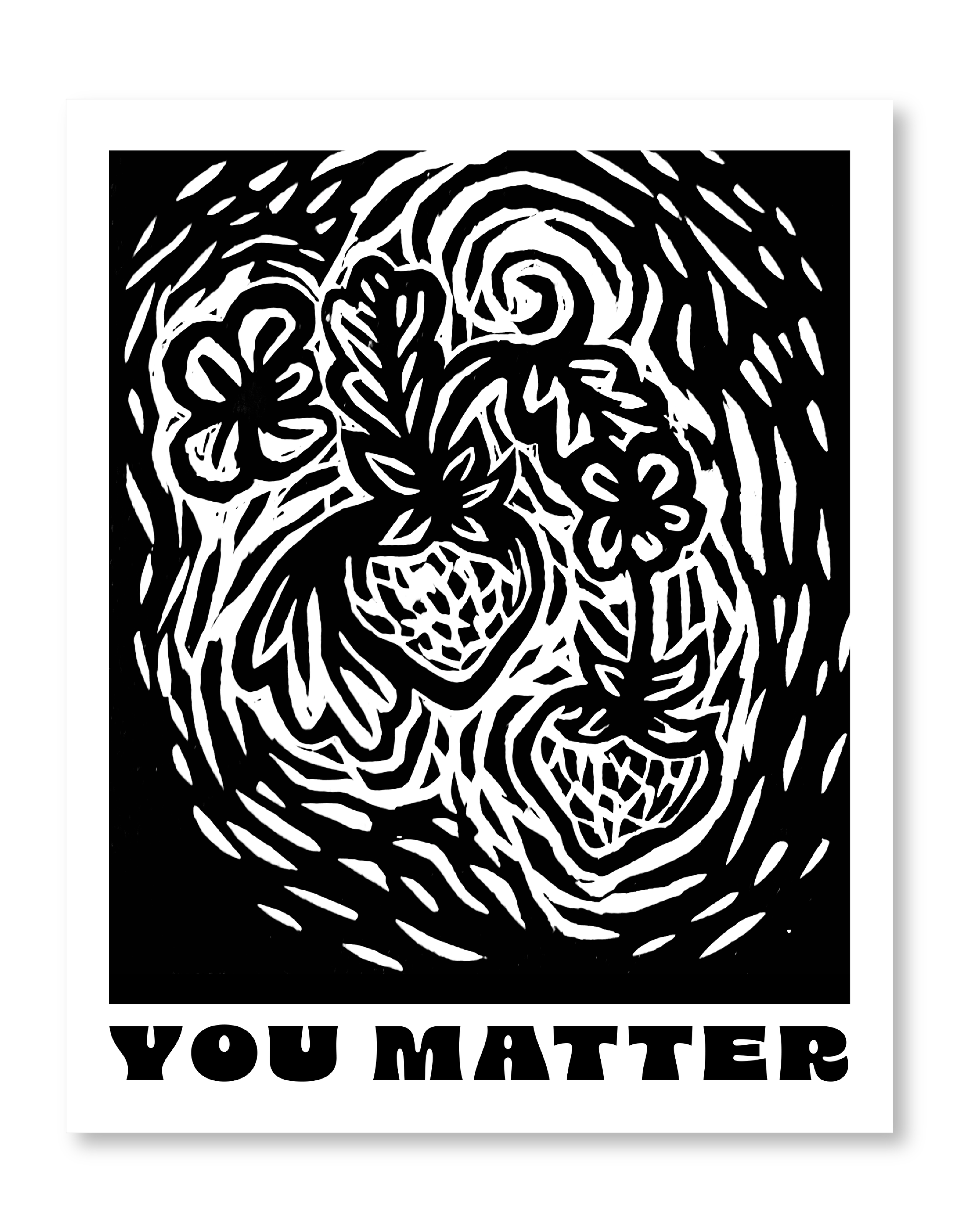 Strawberry You Matter Printmaking