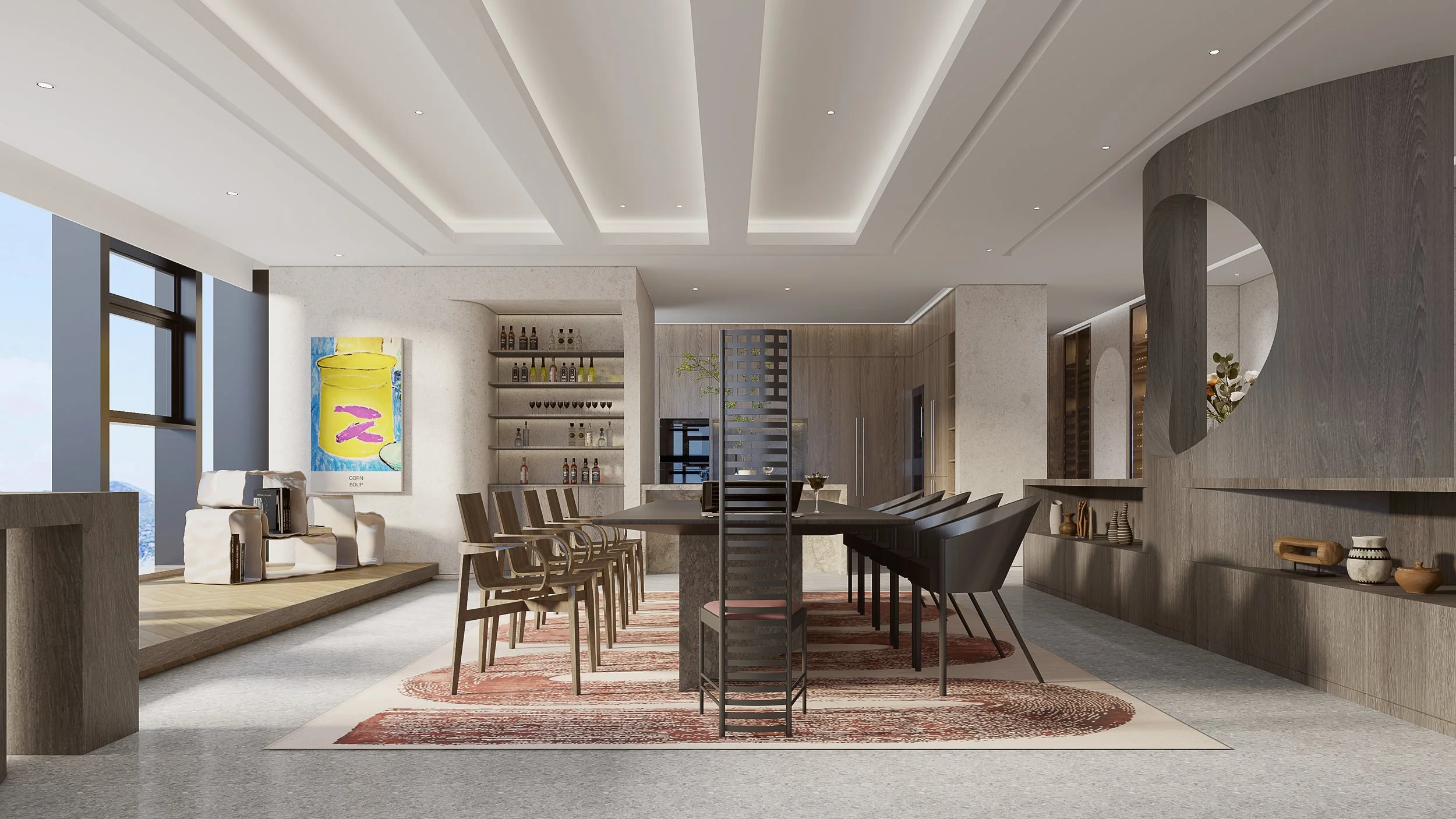 Yimeng Wang – residential project – private home shaped by daily rituals