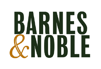 Barnes & Noble logo with green text and gold ampersand on white background