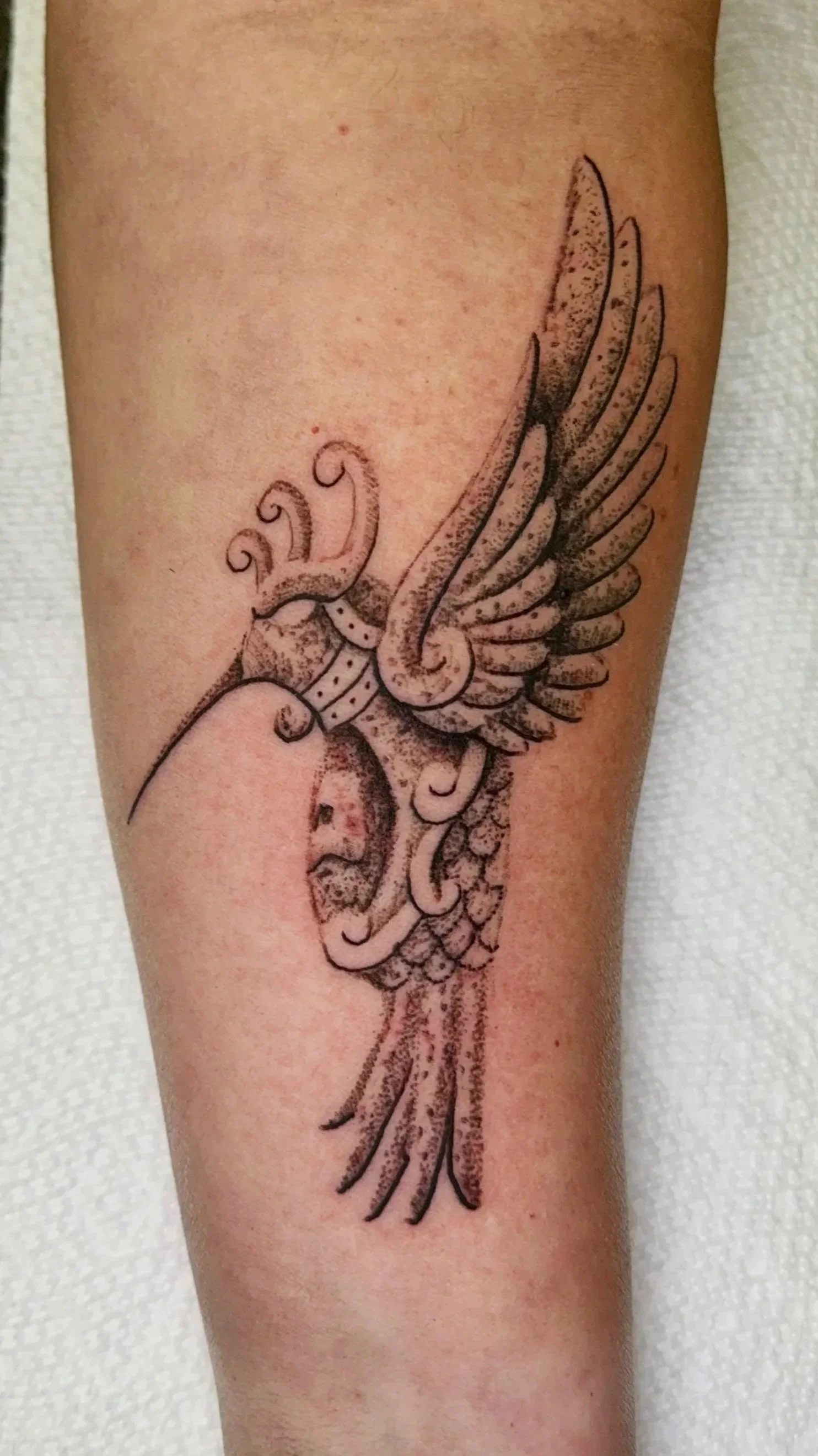 huitzilopochtli aztec hummingbird tattoo