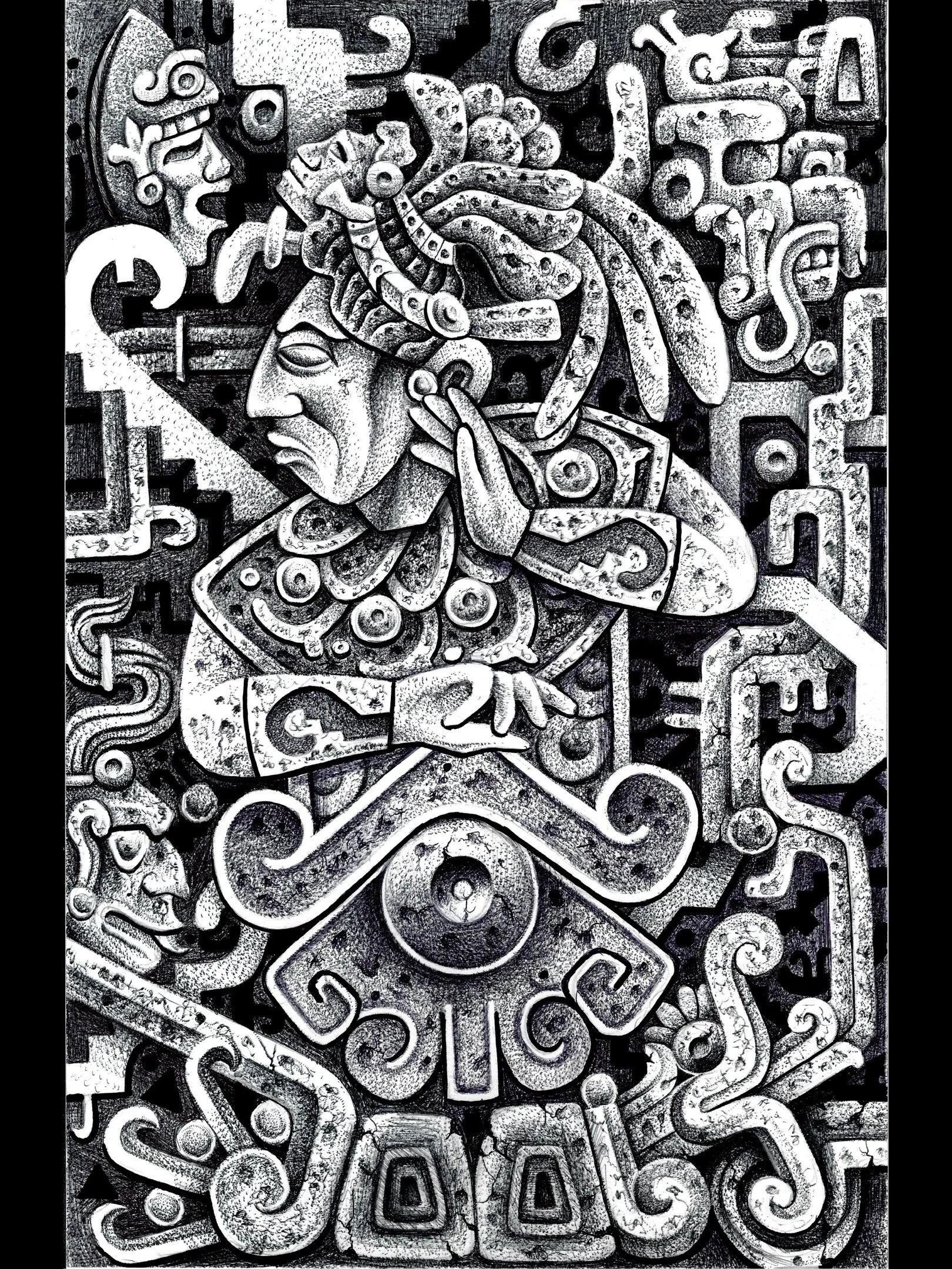 "Pakal" 11 x 17 inch Art Print