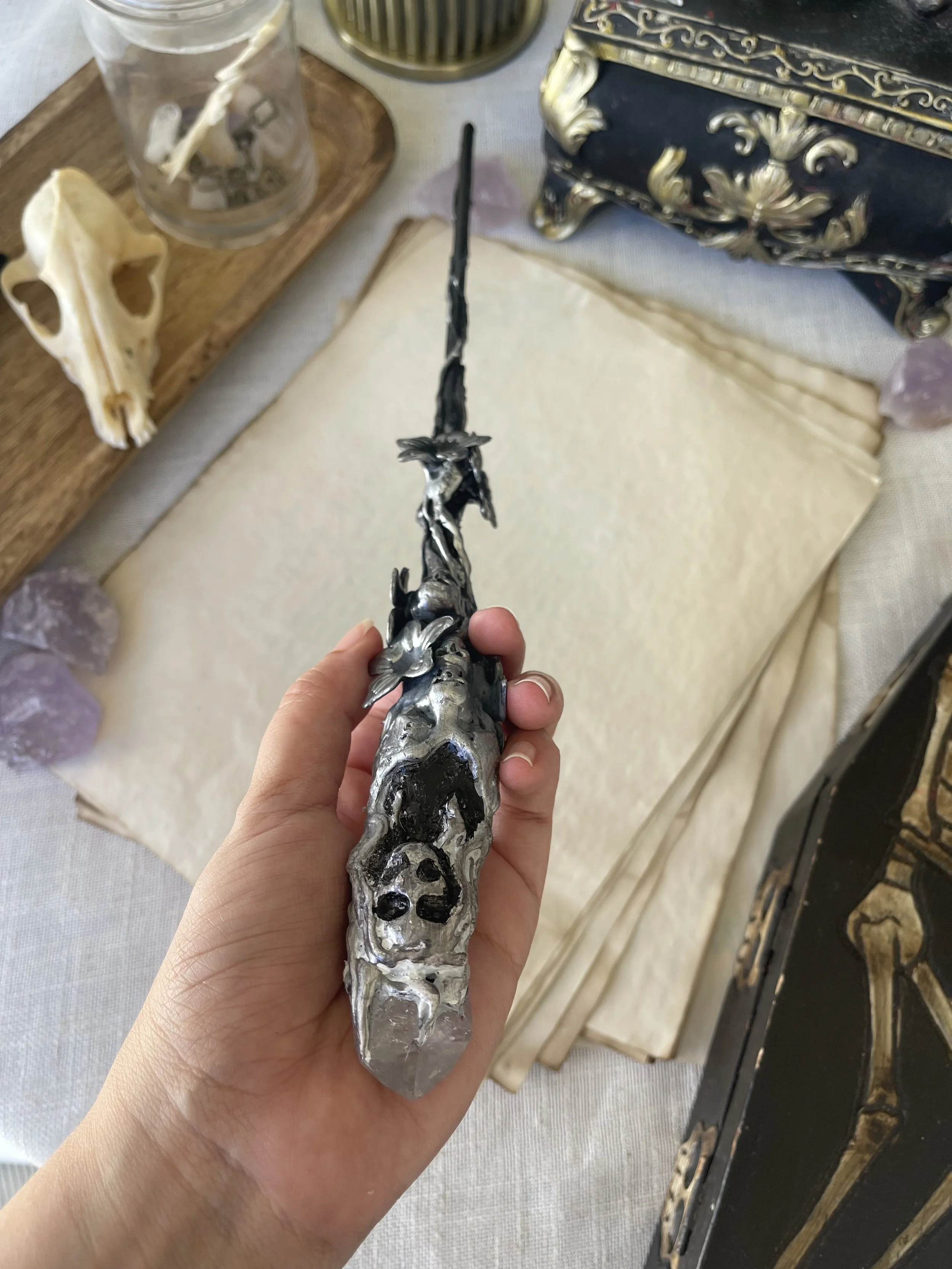 The Weeping Woman Quartz Wand