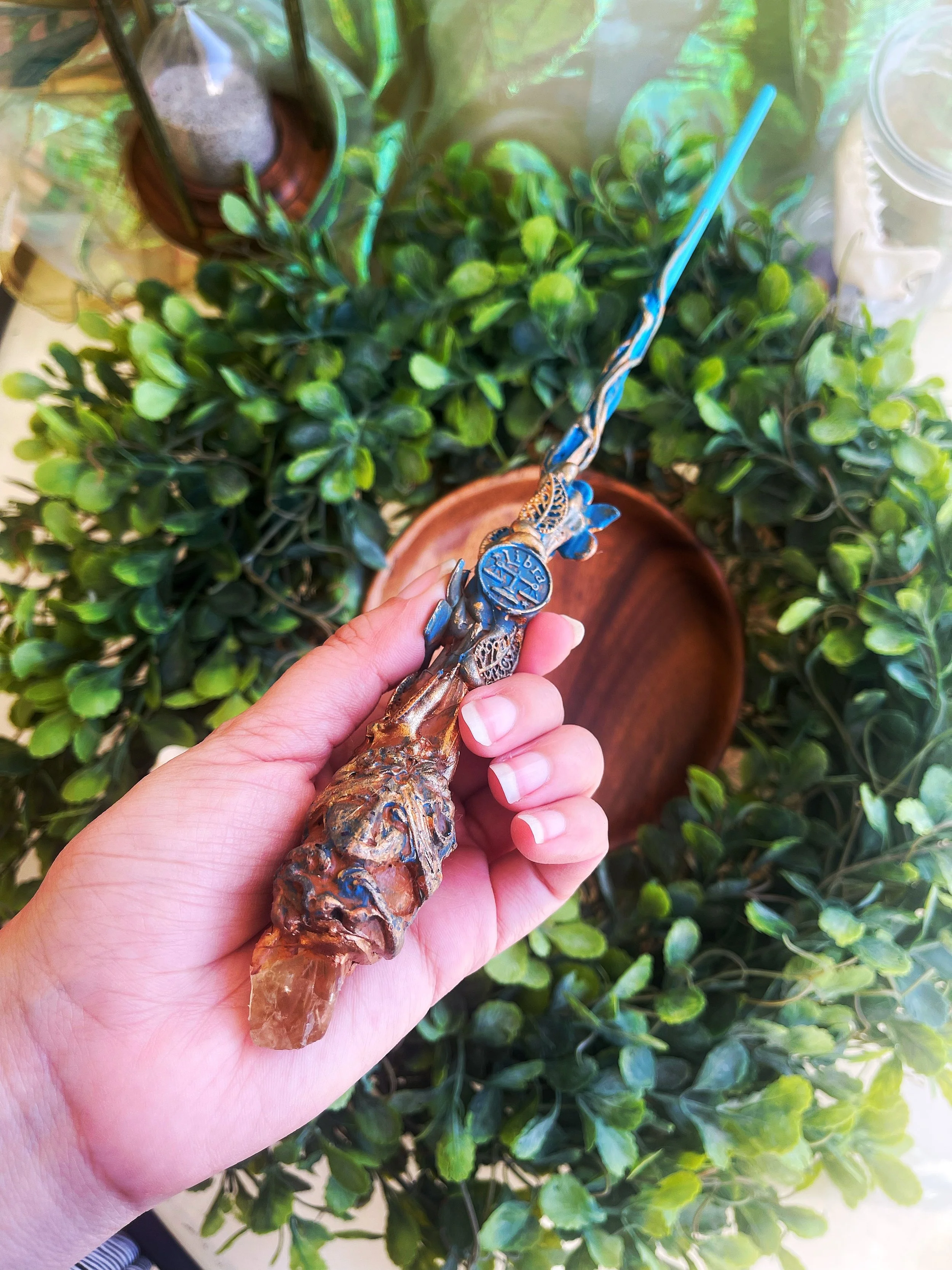 Libra Citrine Wand