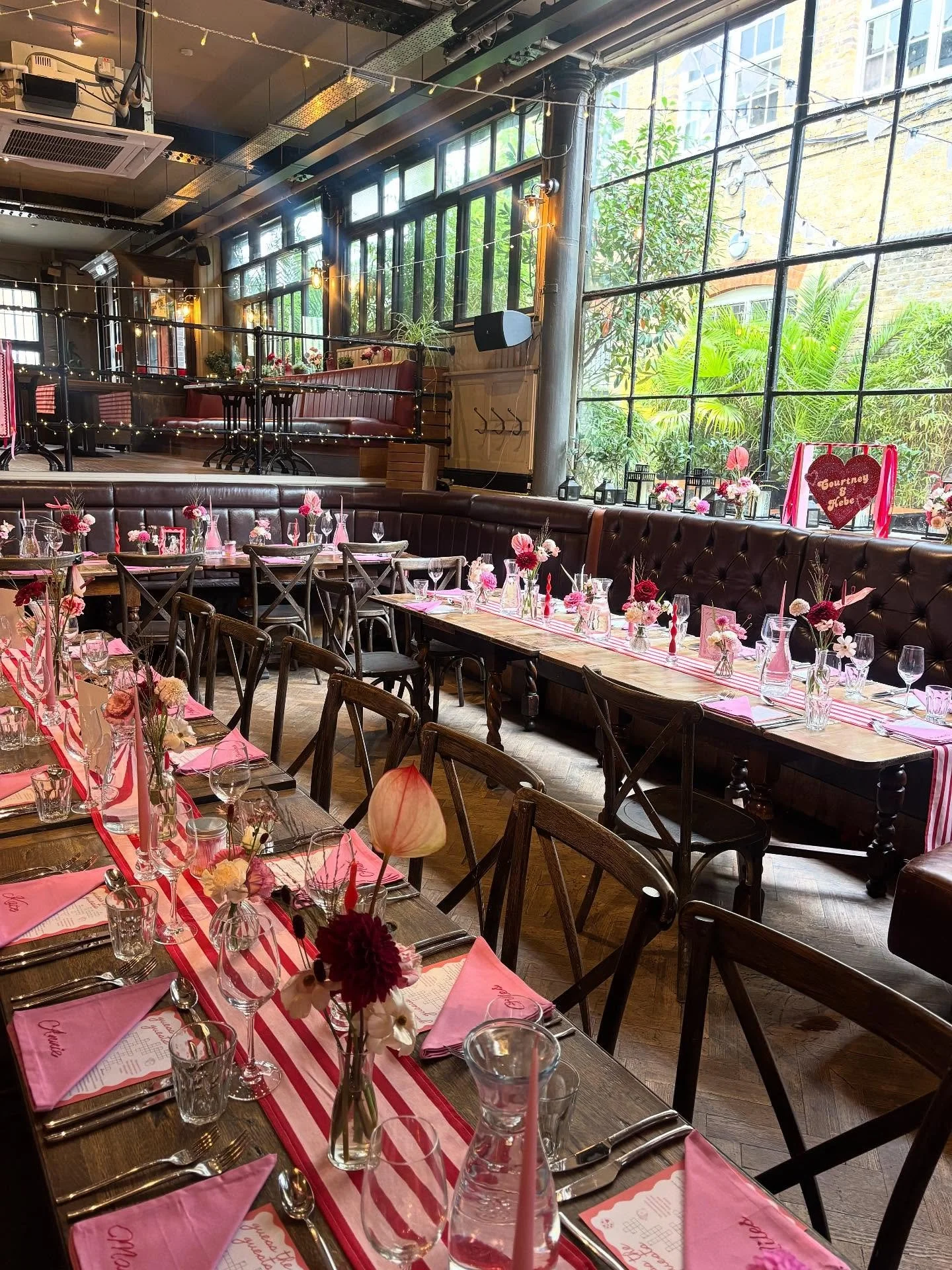 For Courtney &amp; Hebe ❤️💗🍒 who married in October @depotn7weddings 🥰 a gorgeous day filled with shades of reds and pinks, so much fun!