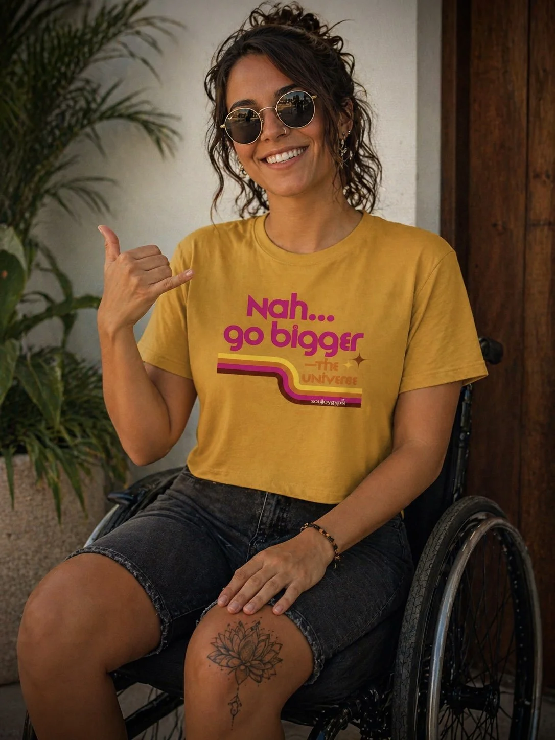 Nahh go bigger CROP TEE