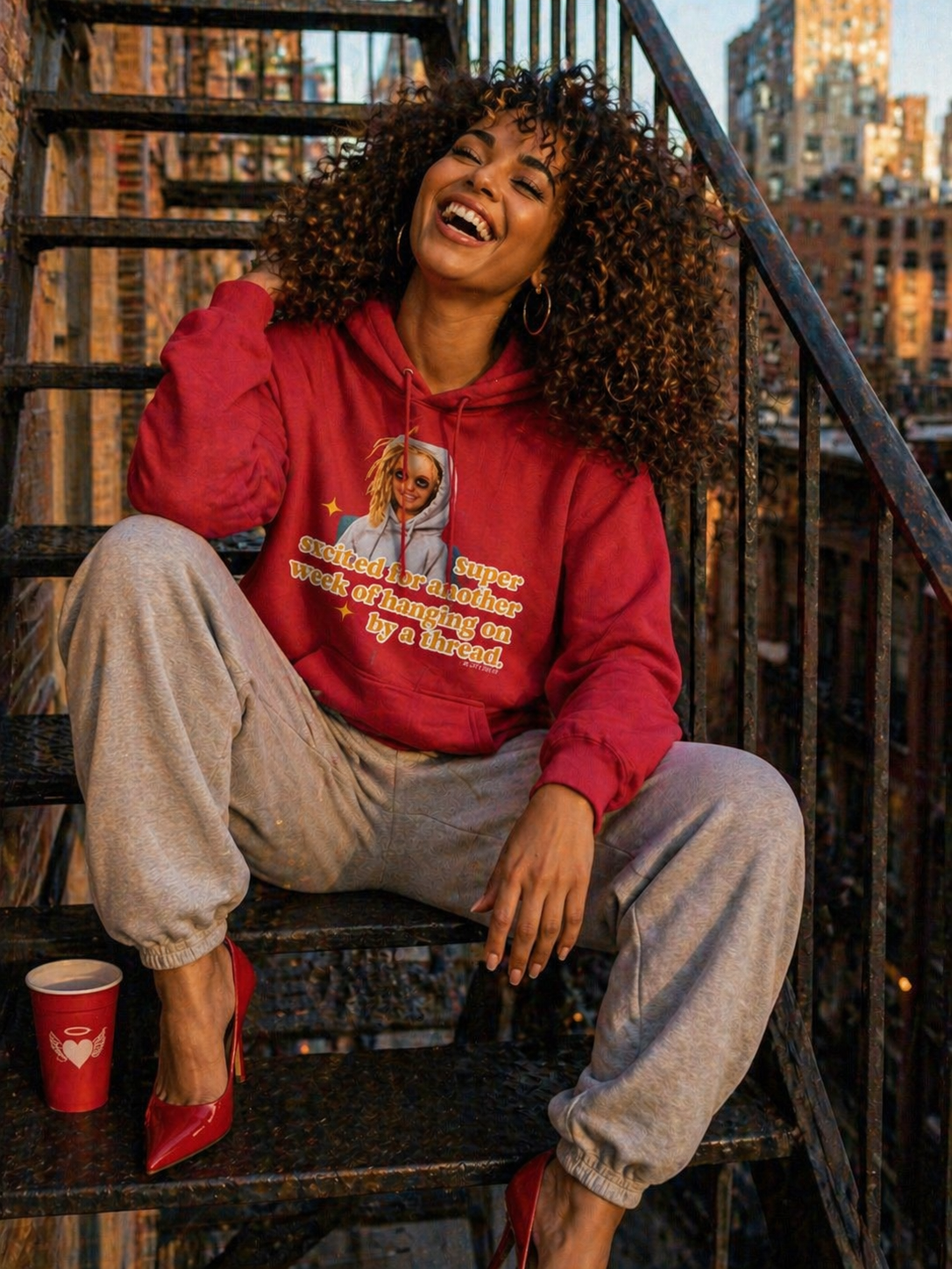 Hanging by a thread HOODIE