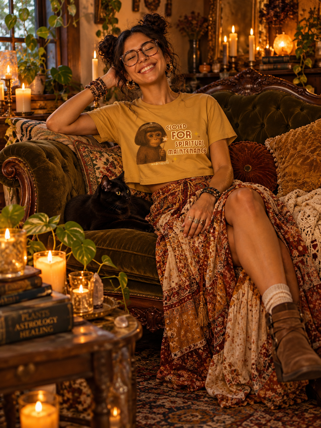 Closed for spiritual maintenance CROP TEE