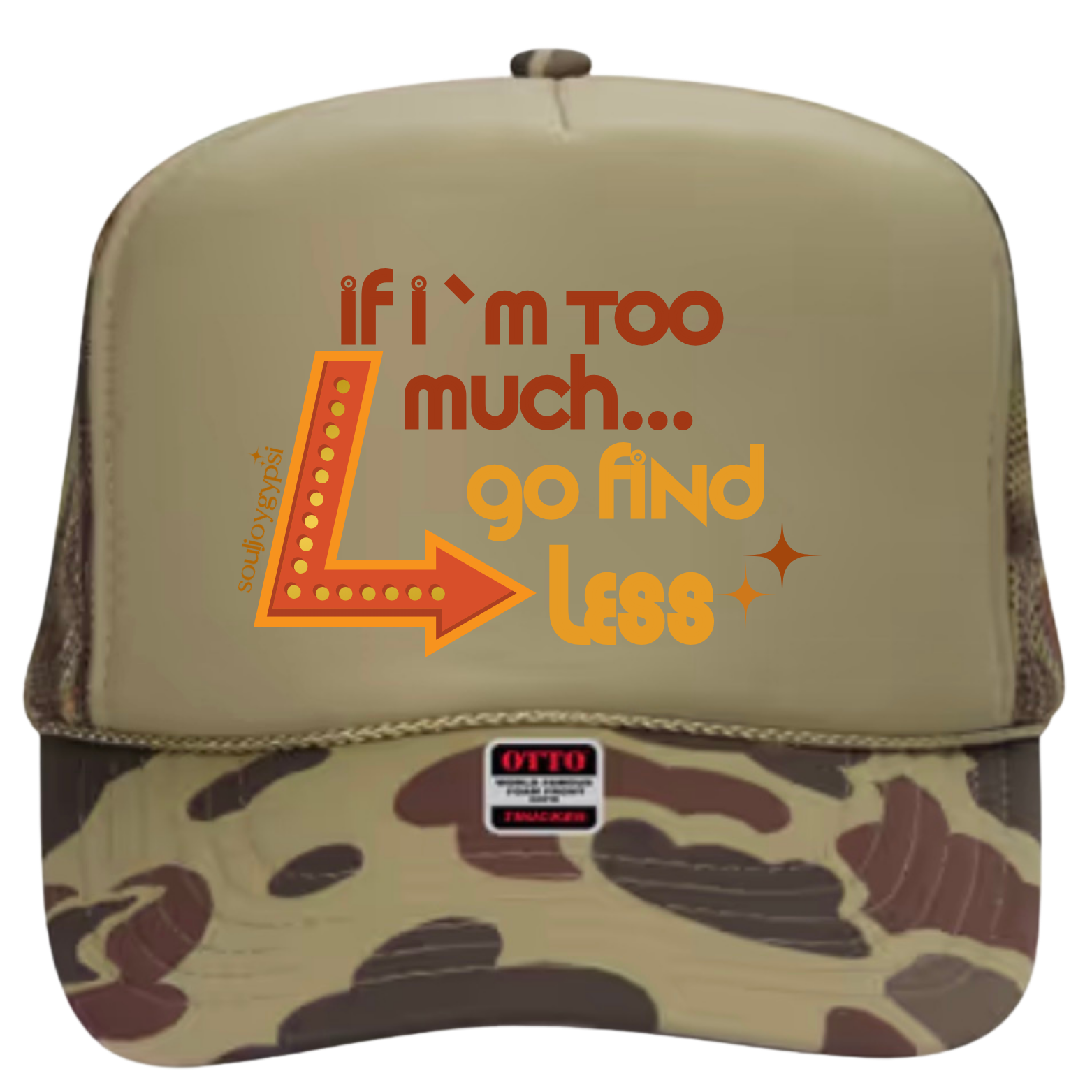 Go find less TRUCKER HAT