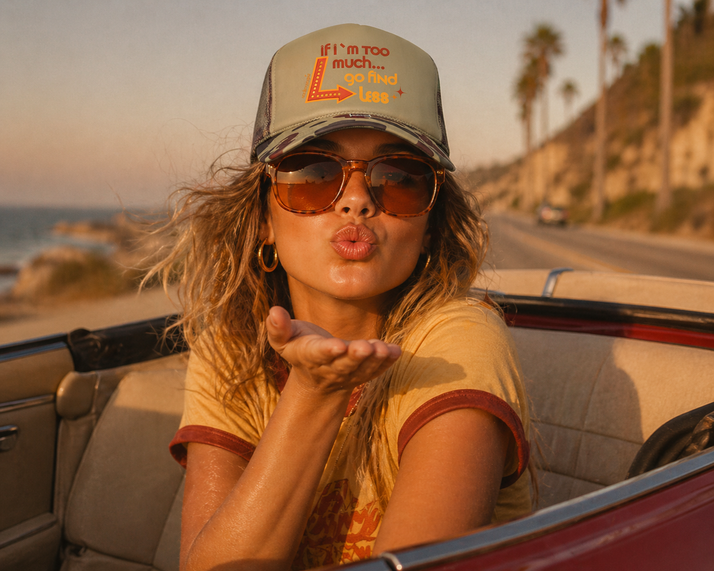 Go find less TRUCKER HAT