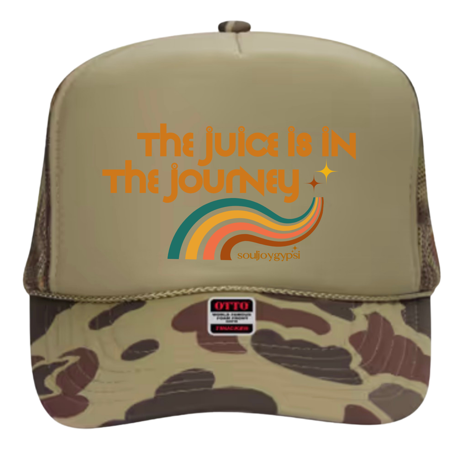 The juice TRUCKER HAT (teal design)