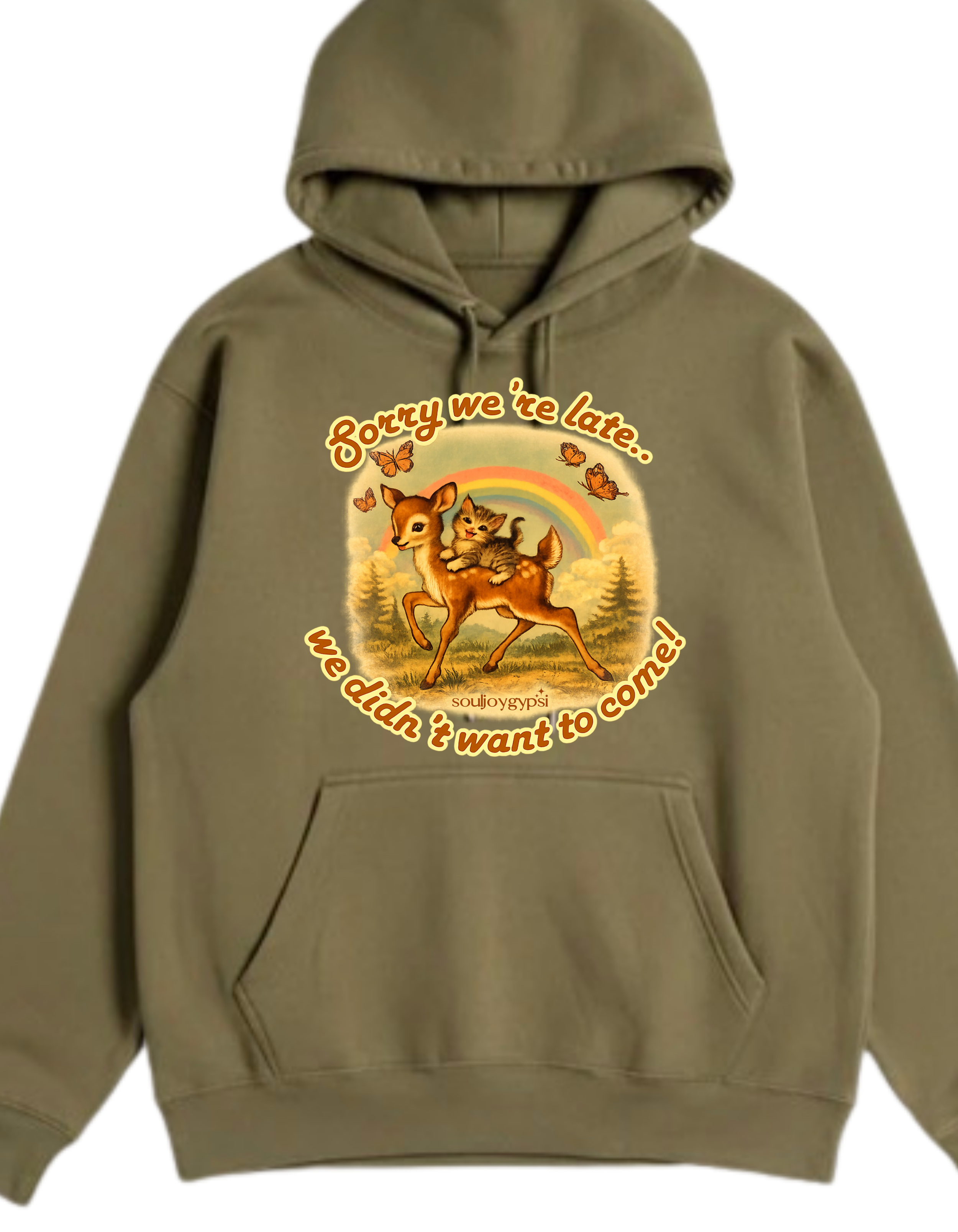 Sorry we're late HOODIE