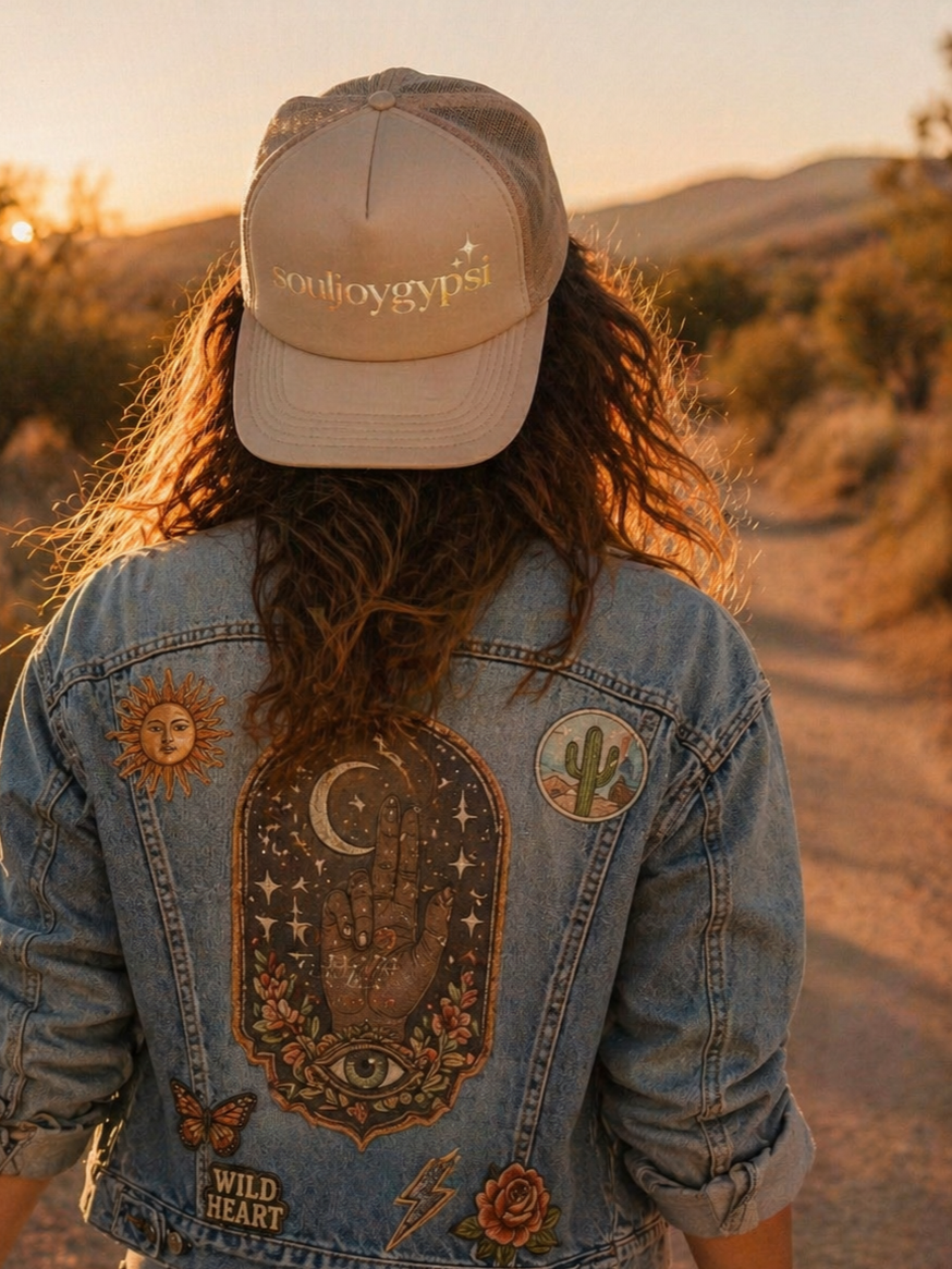 Souljoygypsi vintage gold TRUCKER HAT