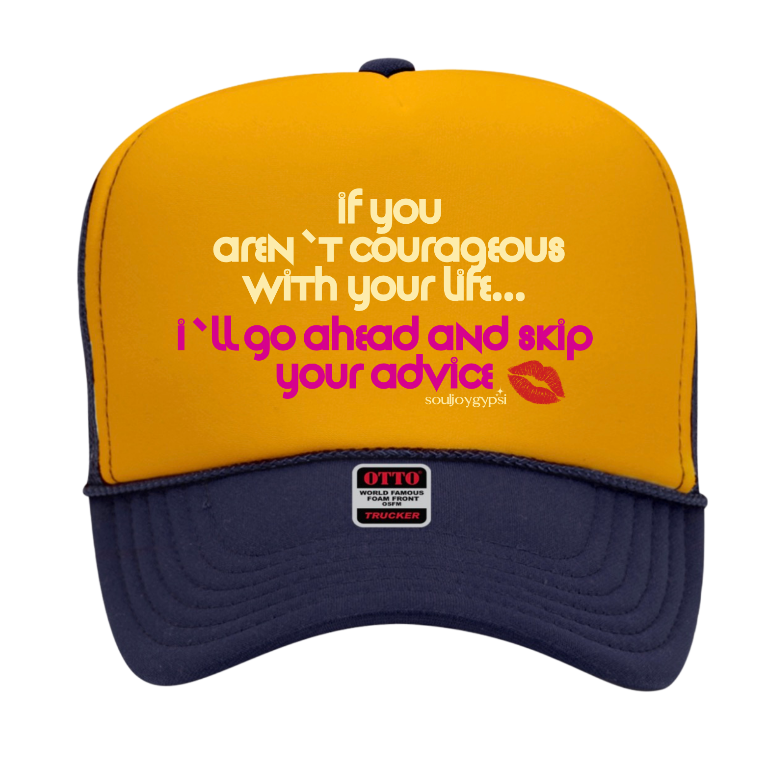 Skip your advice TRUCKER HAT (pink design)