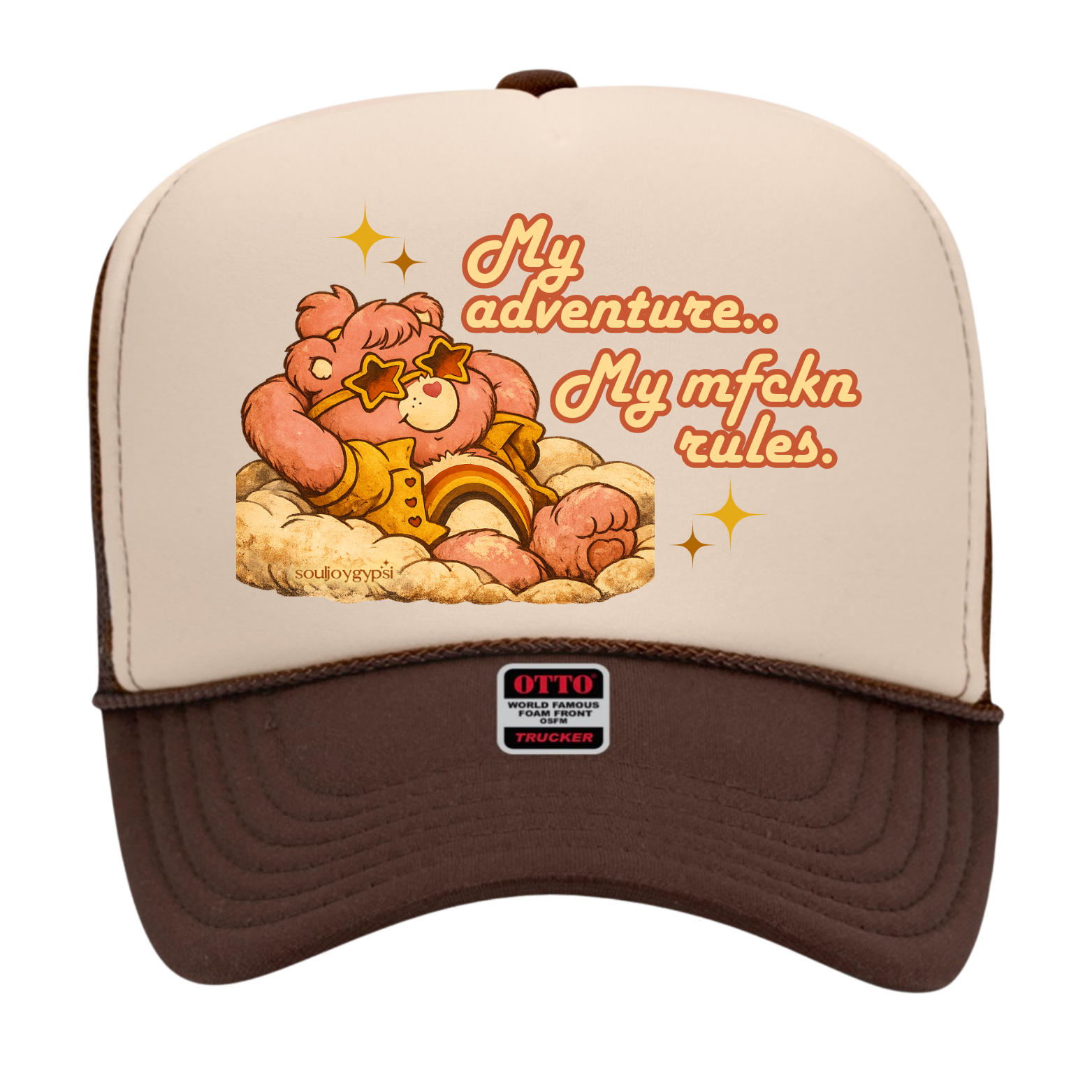 SJG mantra-My adventure, my rules TRUCKER HAT