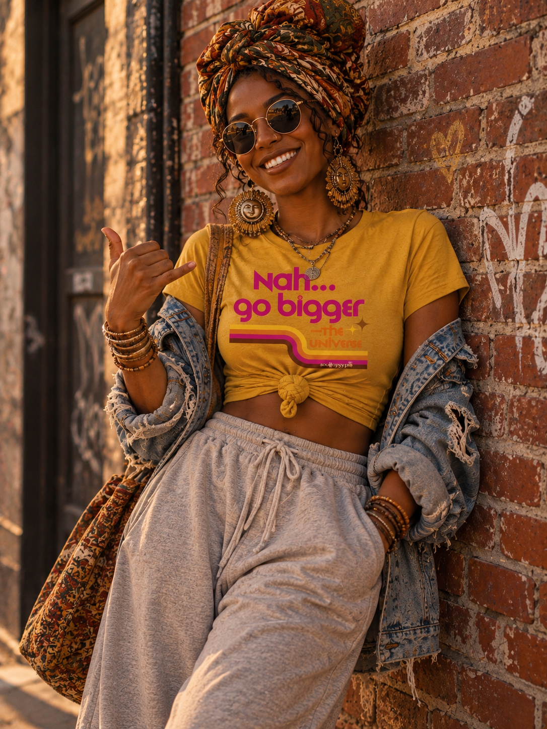 Nahh go bigger UNISEX FULL TEE
