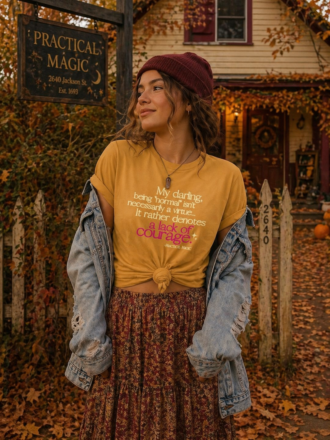 Practical Magic CROP TEE