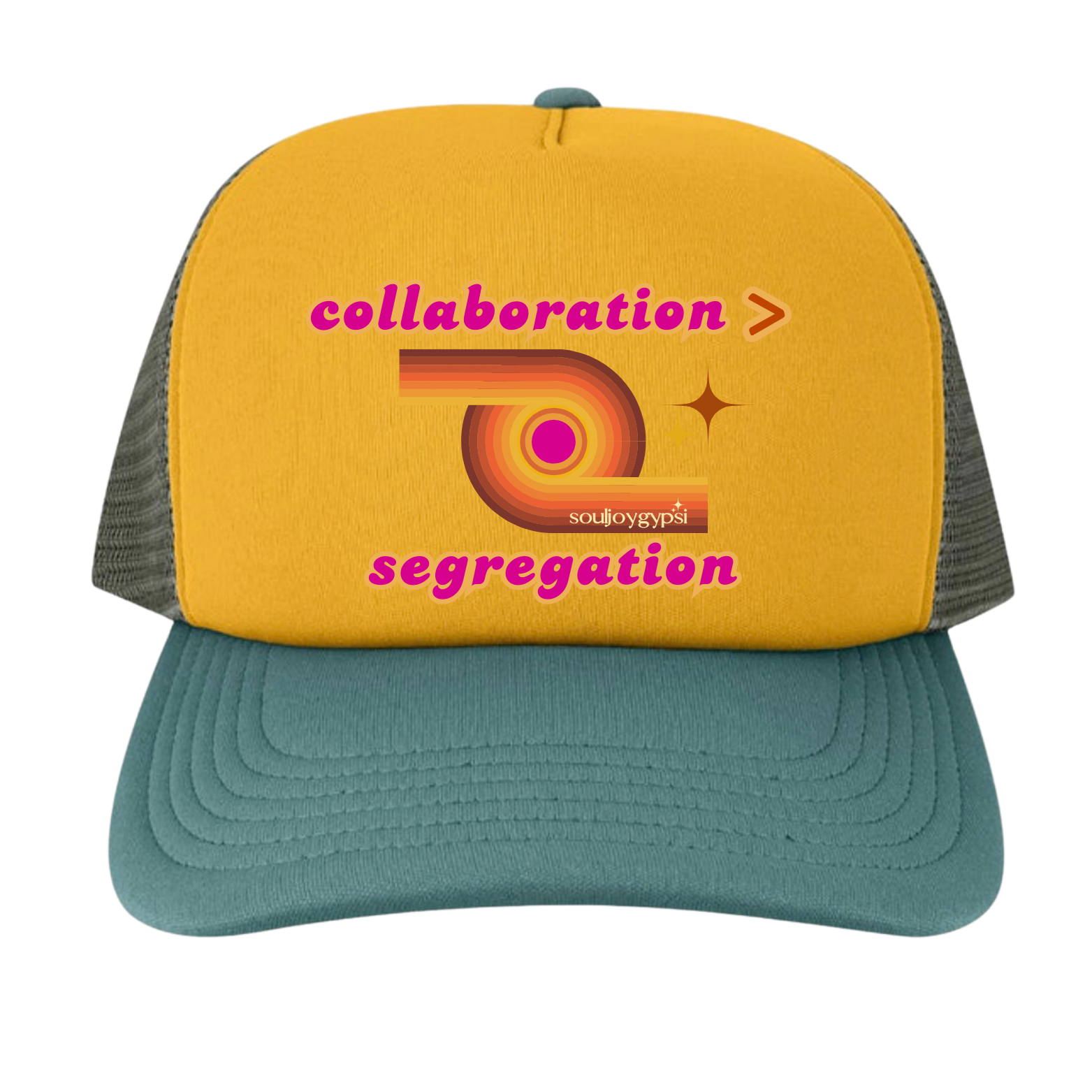Collaboration > segregation PREMIUM TRUCKER HAT (pink retro)