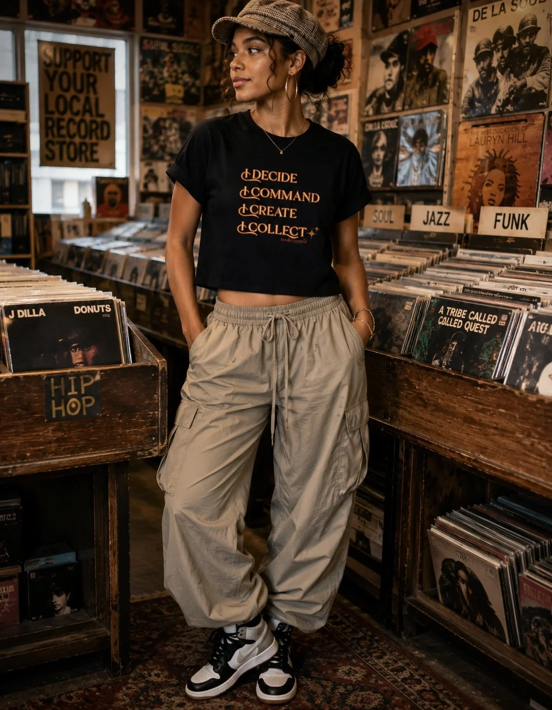 I command, I create CROP TEE