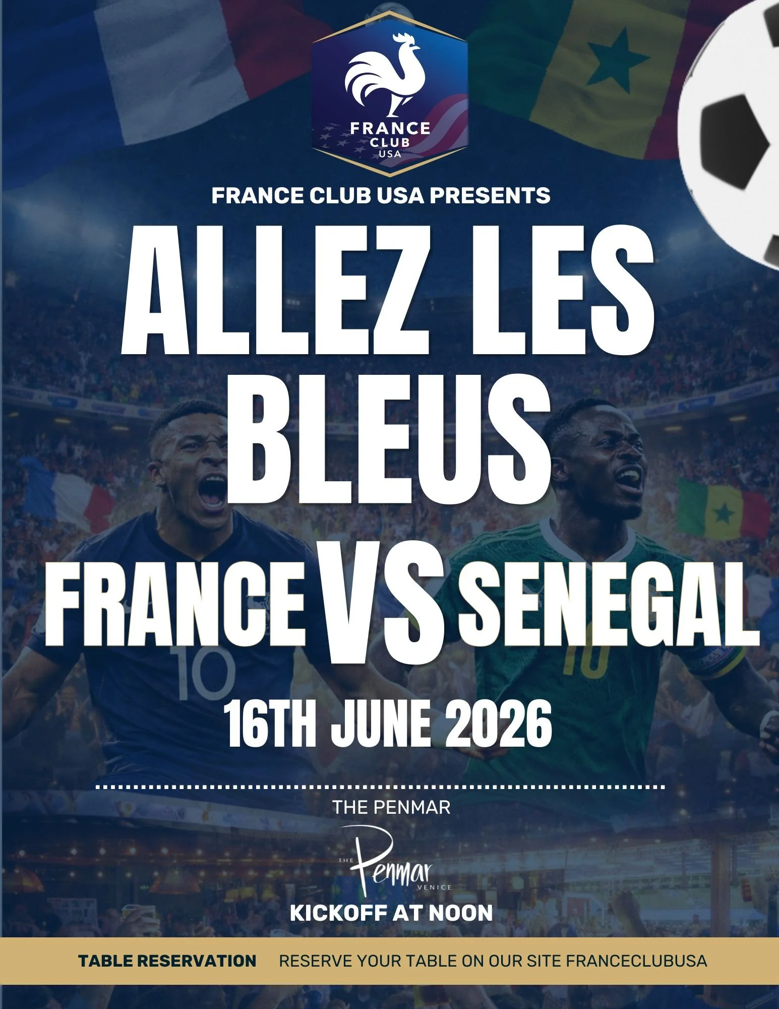 Allez Les BLEUS WATCH PARTY: France vs. Senegal | The Group Stage Opener