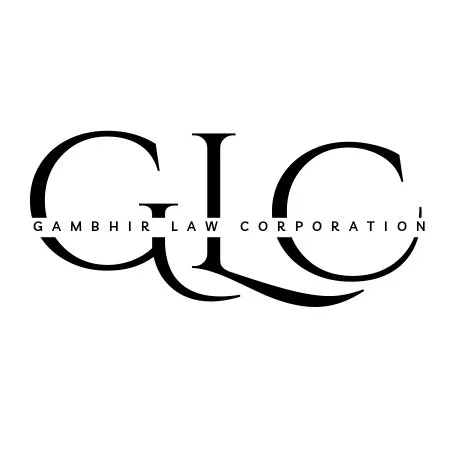 Logo of Gambia Law Corporation with stylized initials GLC and full name.