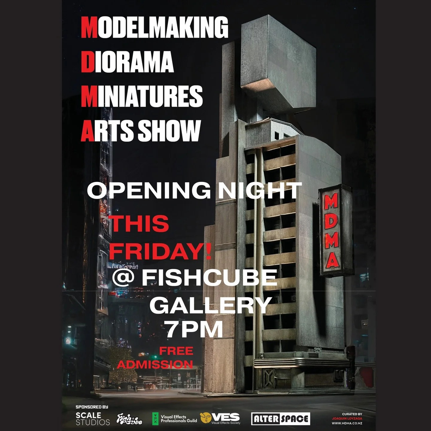We open tomorrow 7pm!
Free admission - bring your friends - enjoy some epic Modelmaking right up in your retinas!