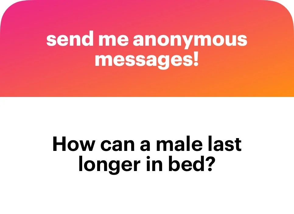 Ask Michaela: How can males last longer in bed?