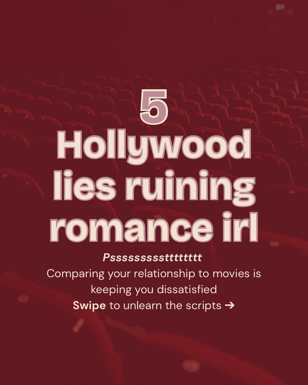 Don&rsquo;t get me wrong i love a rom-com buuut unfortunately the plots usually fall short of depicting long term relationships 

In long term relationships it becomes increasingly important to keep the romance alive by:
🌹 creating moments of apprec