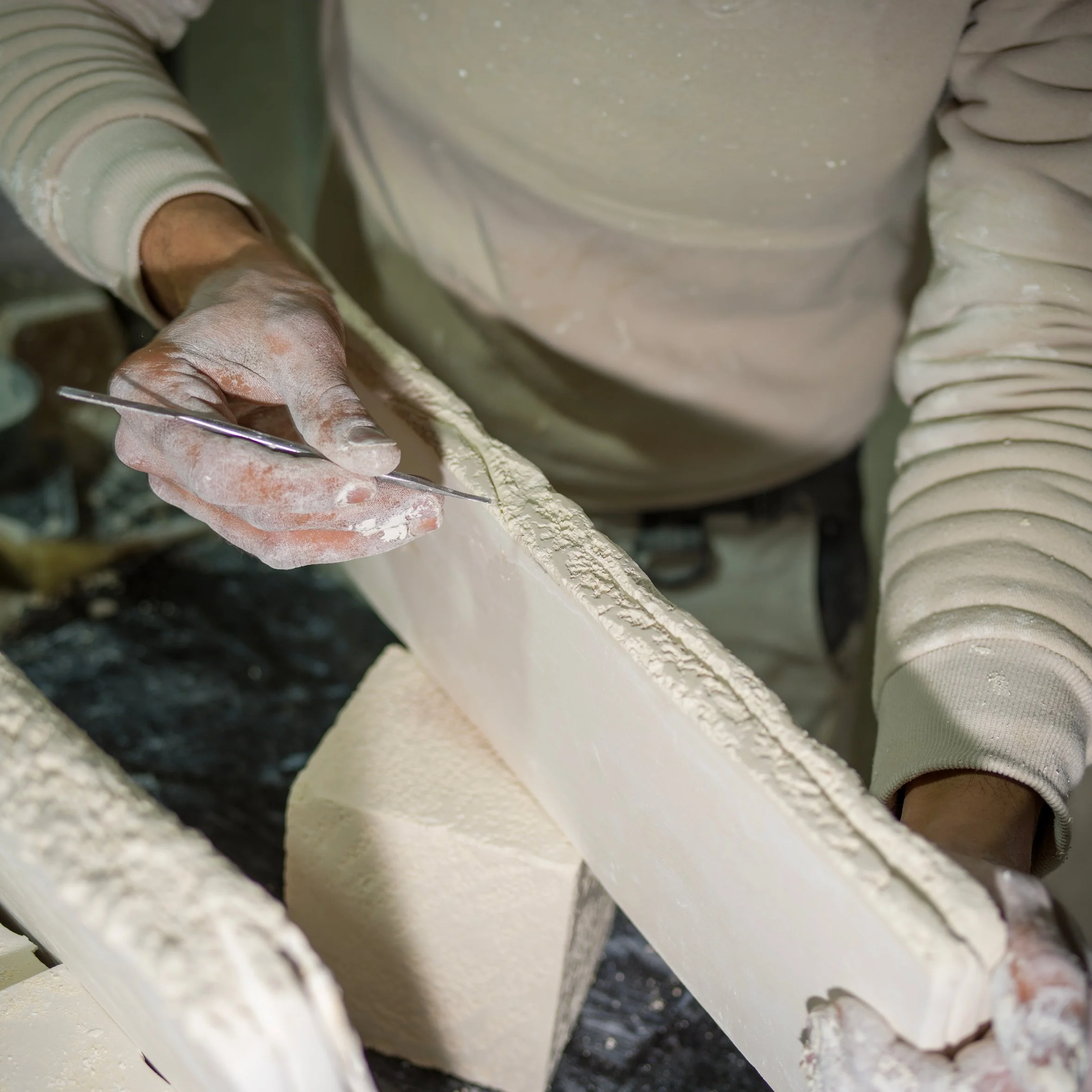 Finition d’un profil en staff – précision du geste