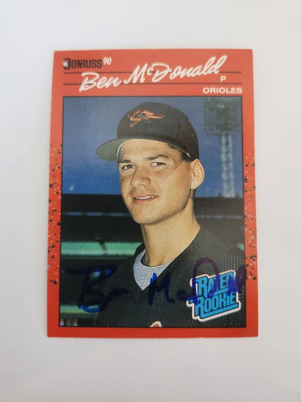 JSA Certified Autographed Ben McDonald Trading Card – Baltimore Orioles MLB Baseball – Certification #CK50466