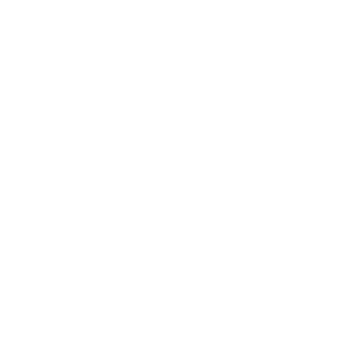 Schwarz-weiß-Silhouette einer Hemlock-Pilz auf einem Stiel, mit einem großen, runden weißen Hut.